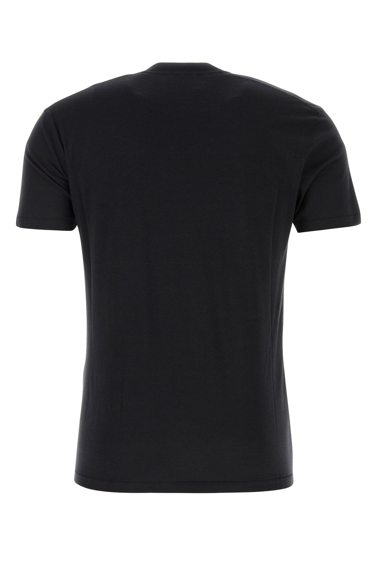 Black lyocell blend t-shirt - 2