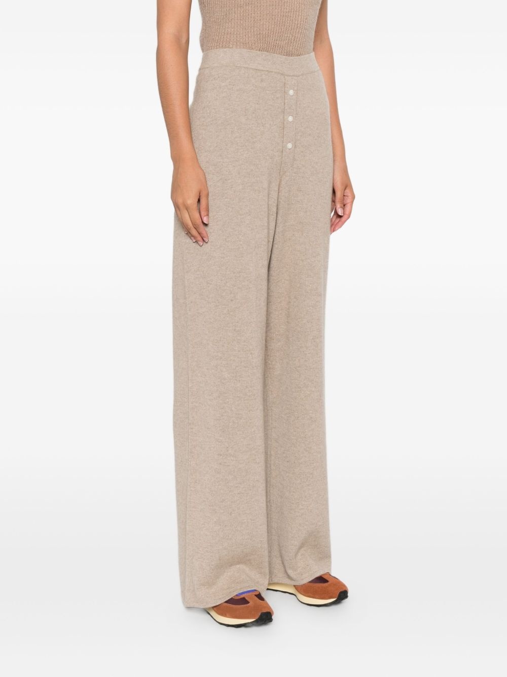 cashmere straight-leg trousers - 3