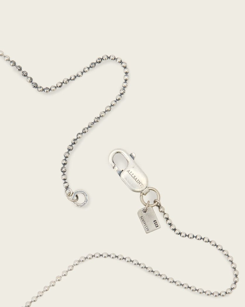 ALLSAINTS AXL STERLING SILVER CURB NECKLACE outlook