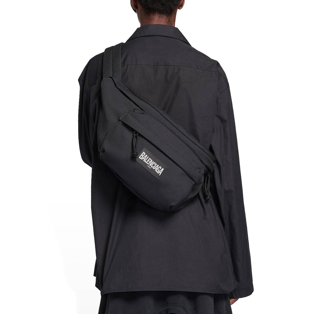 Men's Oversized Xxl Beltpack in Black - 2