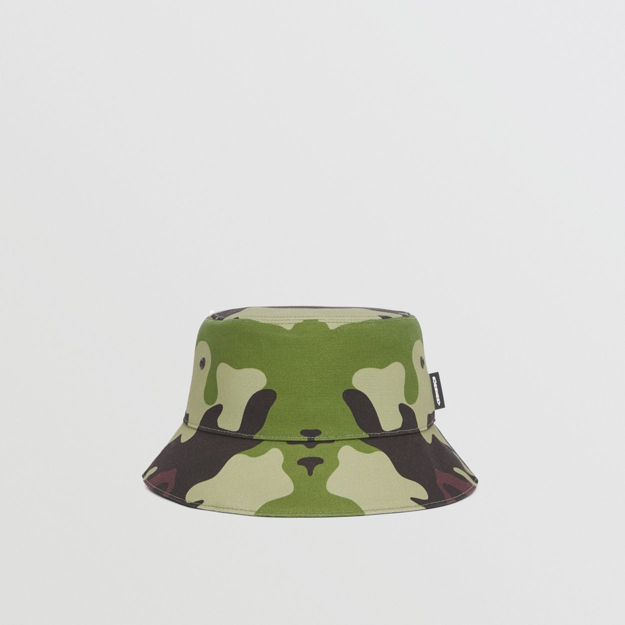 Camouflage Print Cotton Bucket Hat - 1