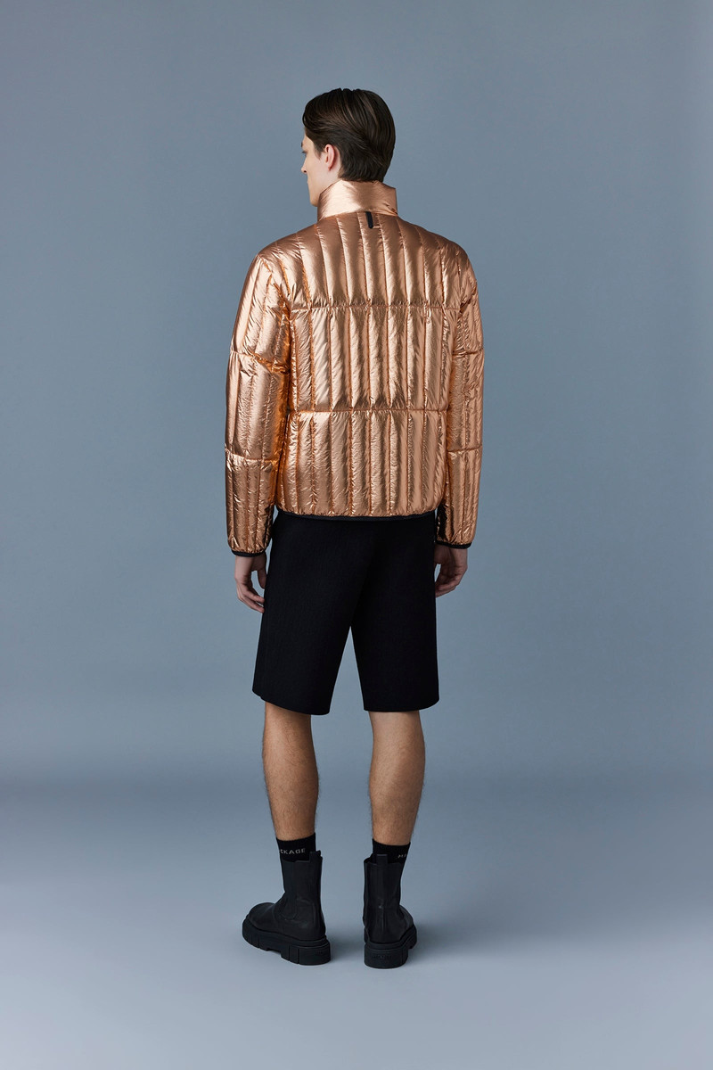 PHILIP-M Metallic Laminate Light Down Jacket 4