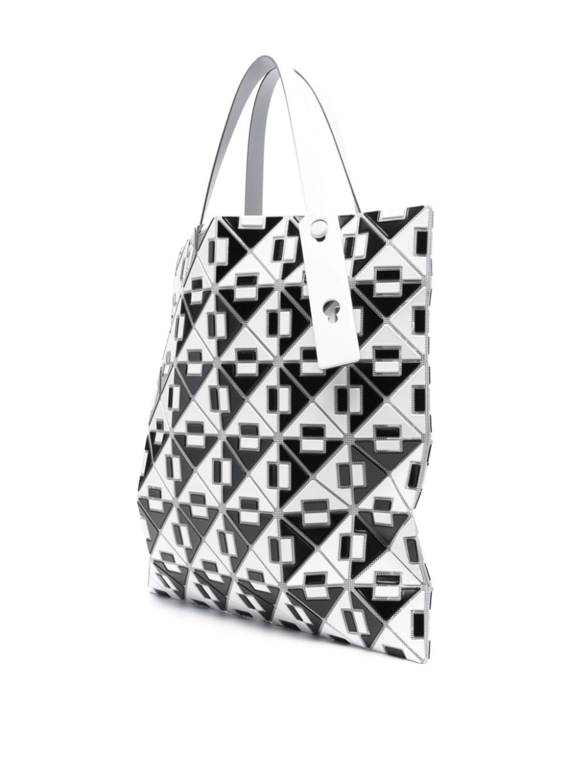 Black Connect Geometric Tote Bag - 3