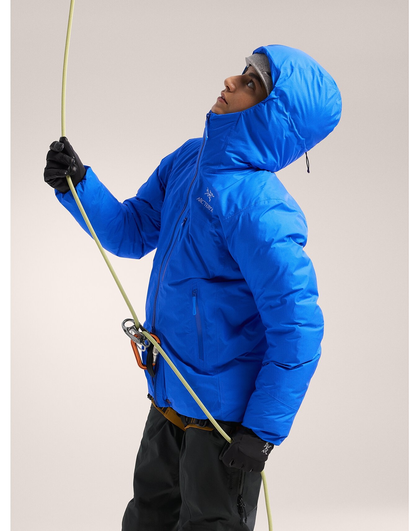 ARC'TERYX alpha lightweight parka blue Alpha Lightweight parka has