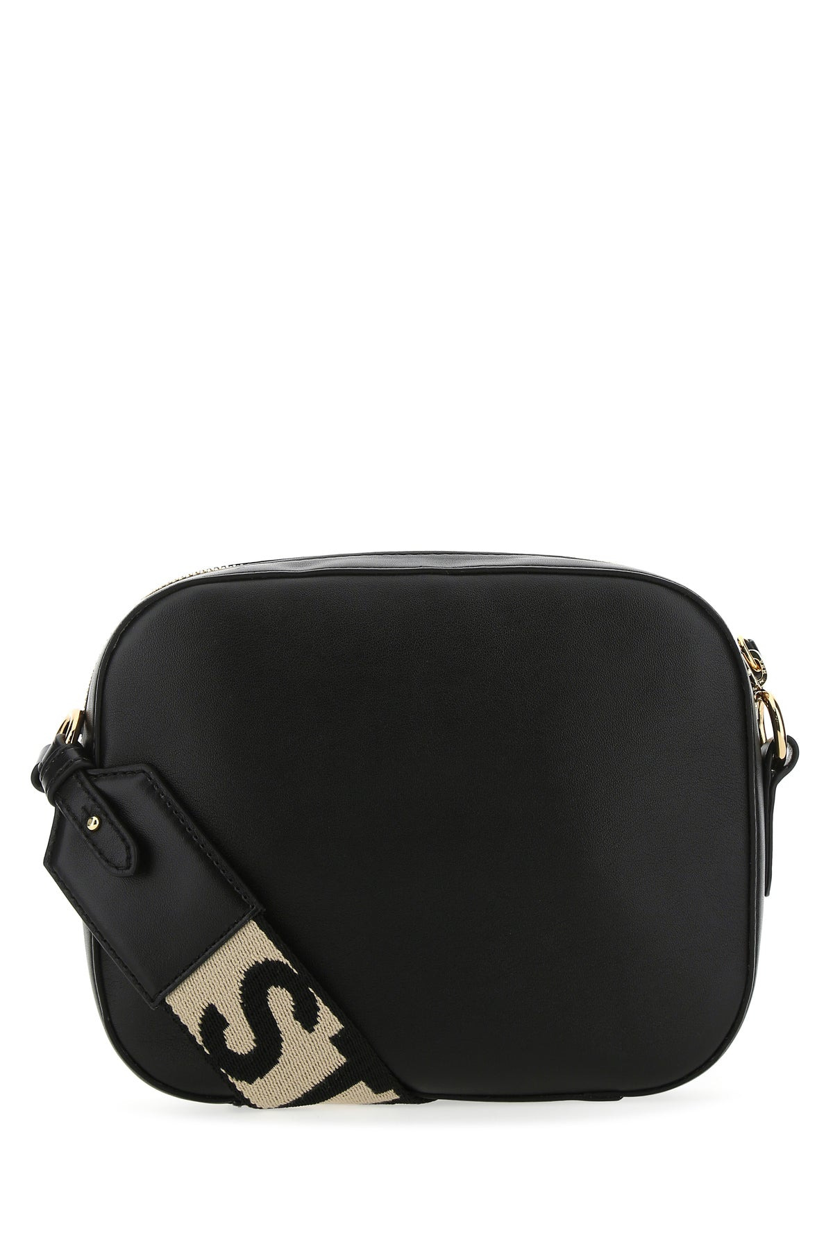 Black alter nappa mini Stella Logo crossbody bag - 3