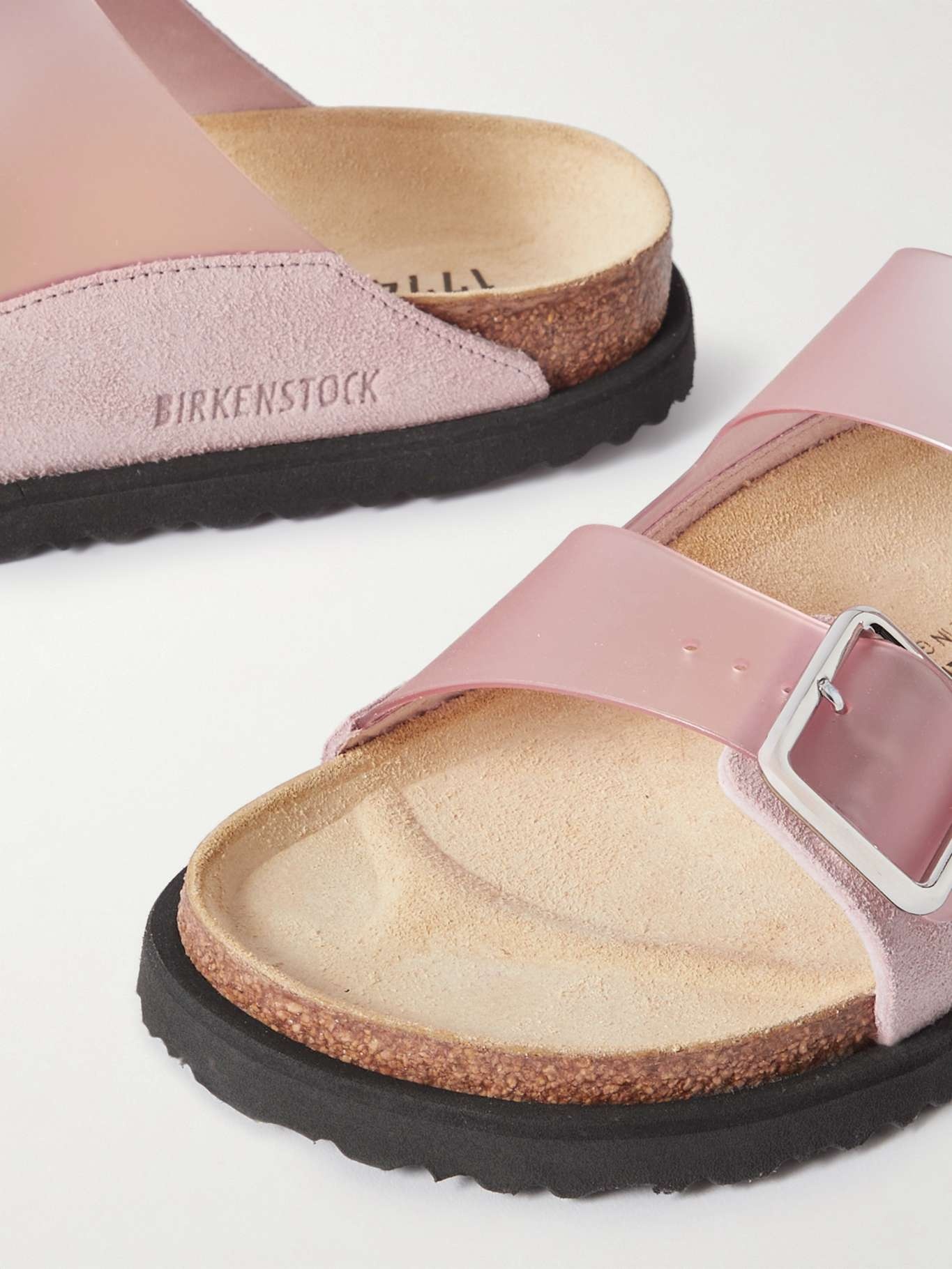 Arizona Milky suede-trimmed PVC sandals - 4