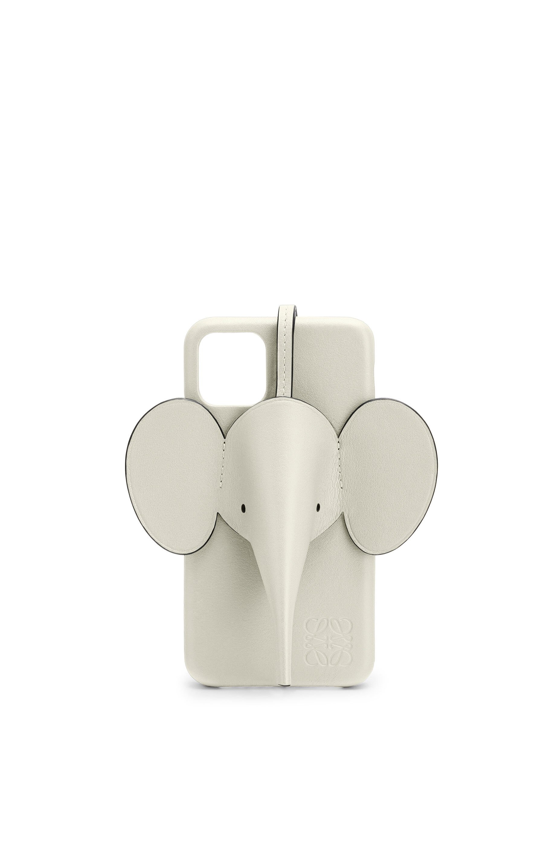 Elephant cover for iPhone 11 in pearlized calfskin - 1