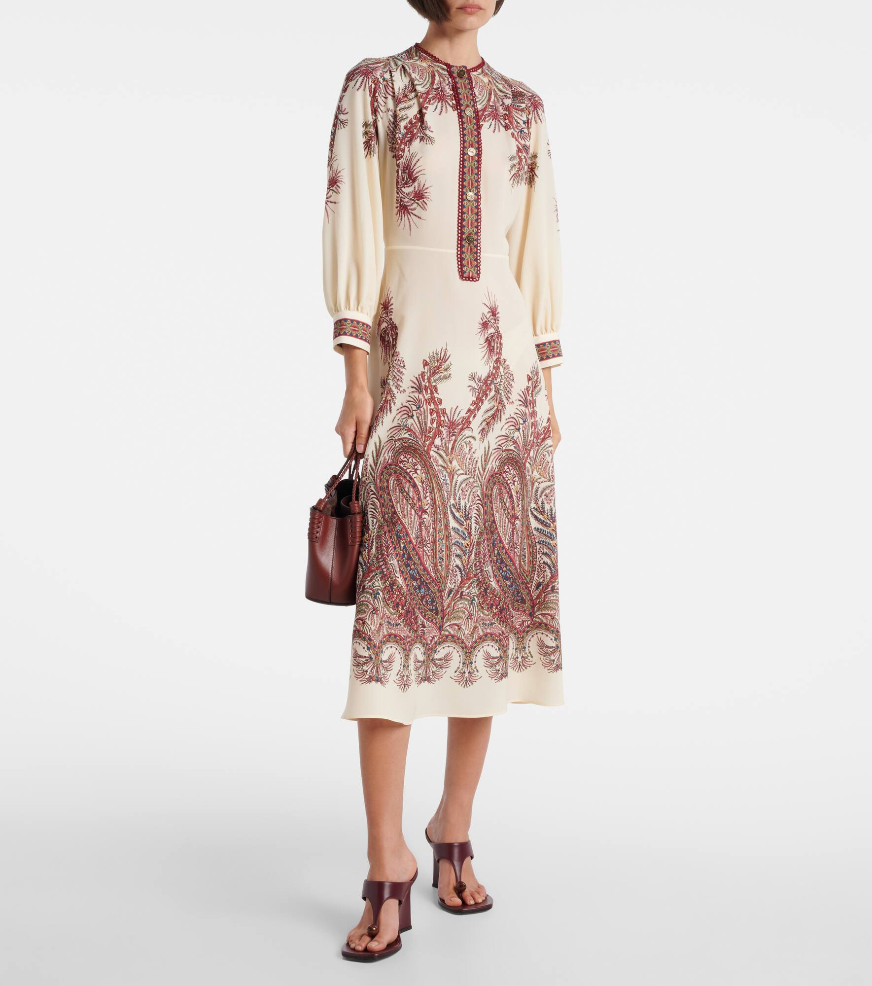 Paisley shirt dress - 2