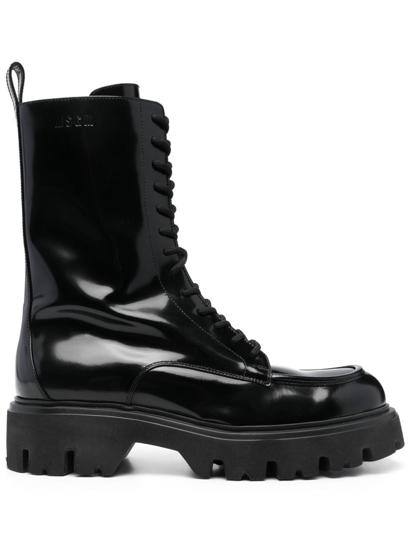 lace-up ankle-high boots 1