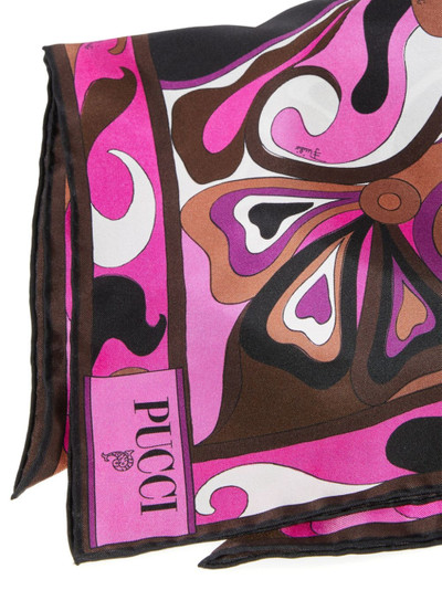 PUCCI Orchidee-print silk-twill cap outlook