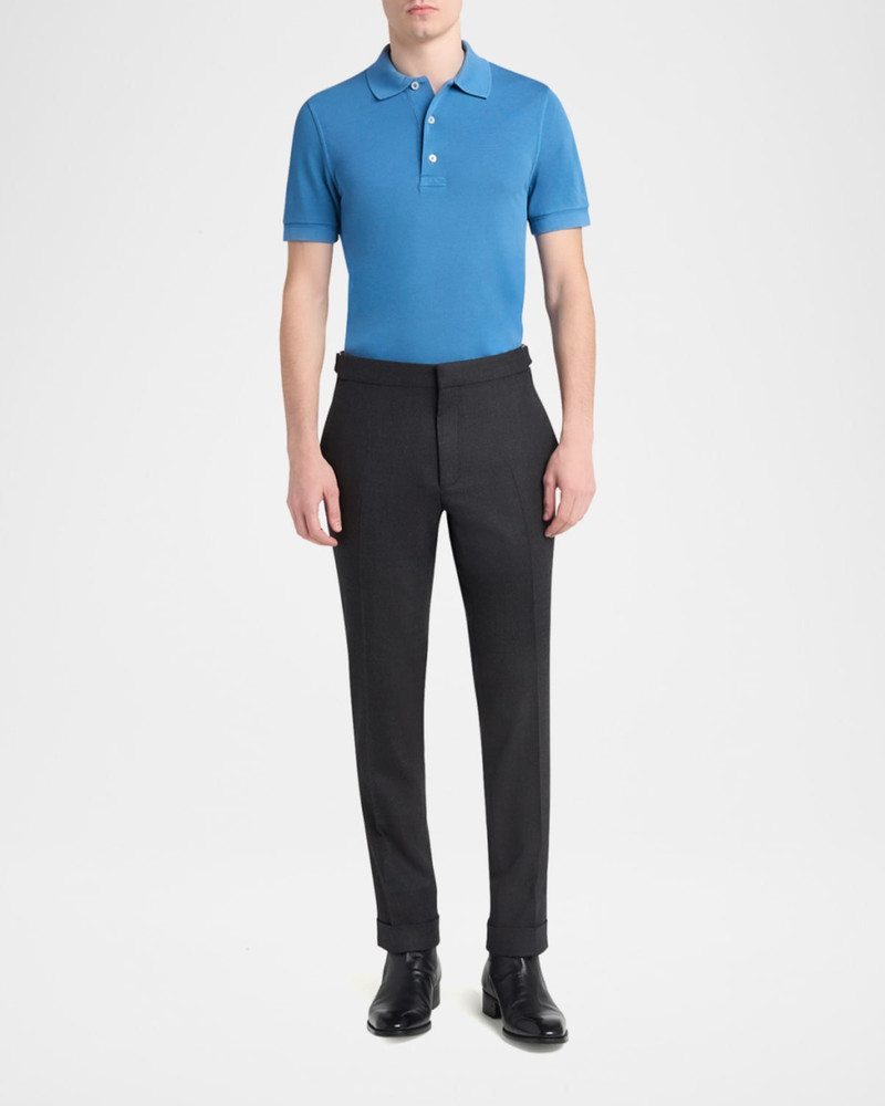 TOM FORD Men's Lyocell Pique Polo Shirt outlook