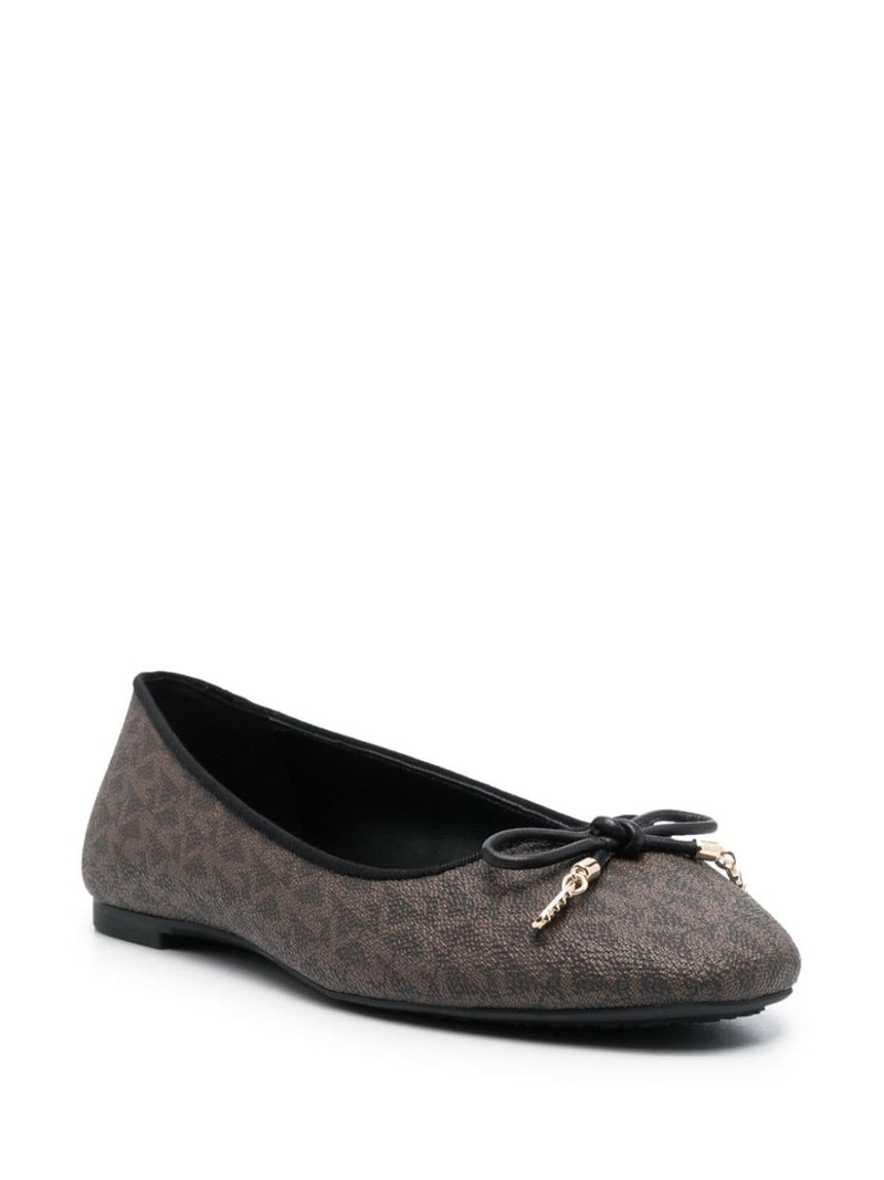 MICHAEL KORS Nori leather ballerina shoes outlook