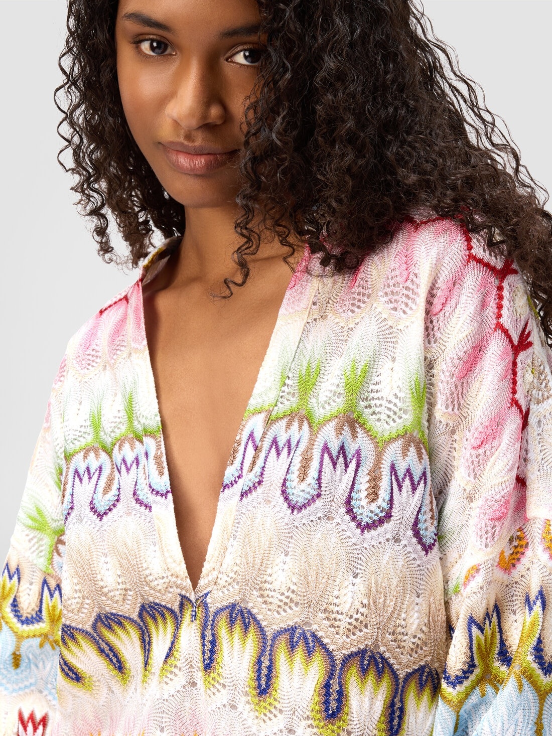 Oversized Korean-style lace blouse - 5