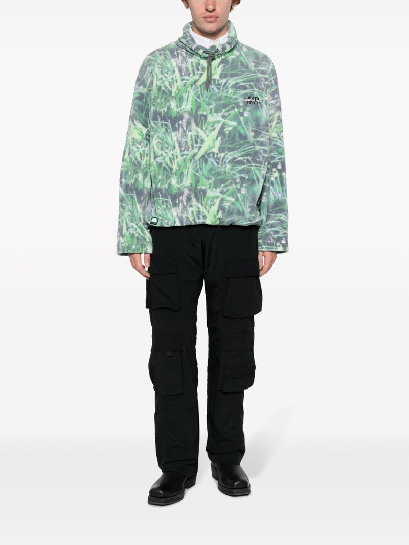 Martine Rose logo-patch cotton cargo trousers outlook