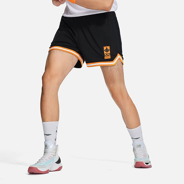 Li Ning Li Ning Jimmy Butler Basketball Shorts Black Orange AAPS061 1 REVERSIBLE
