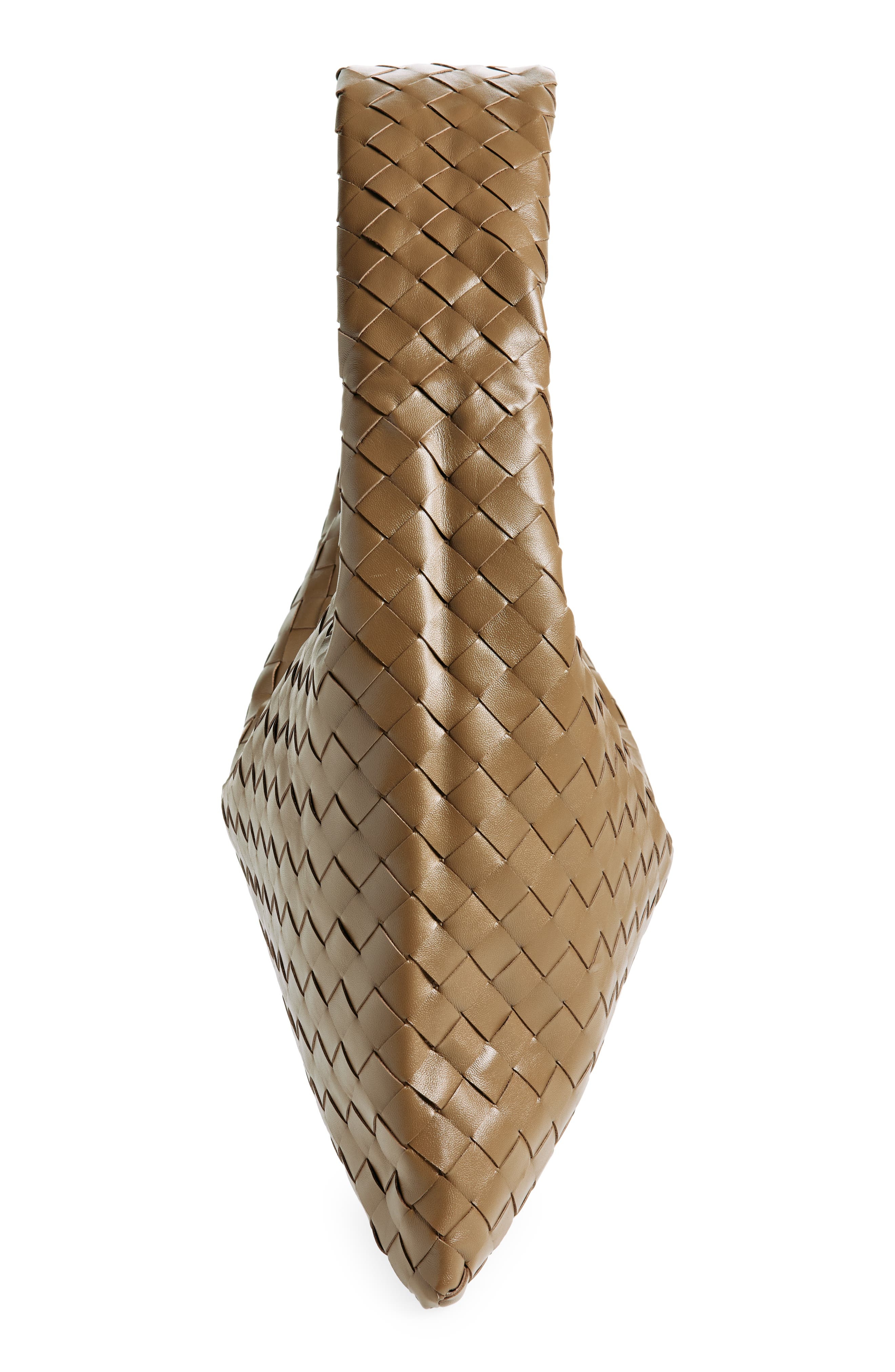 Bottega Veneta Small Hop Intrecciato Leather Hobo Bag in 2360 Pinecone-M Brass at Nordstrom - 5