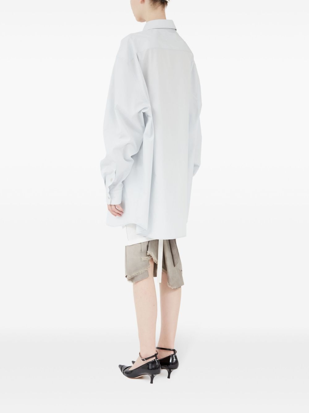 long-length cotton shirt - 6