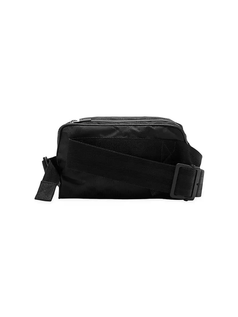 CHECK JACQUARD BELT BAG 4