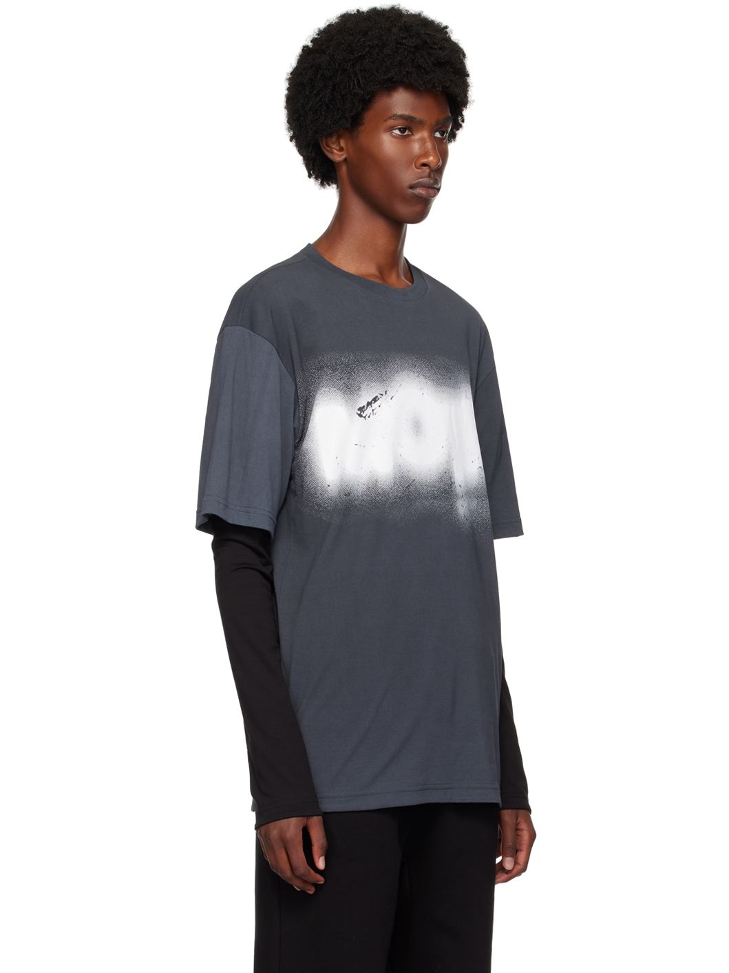 Black Layer Long Sleeve T-Shirt - 2