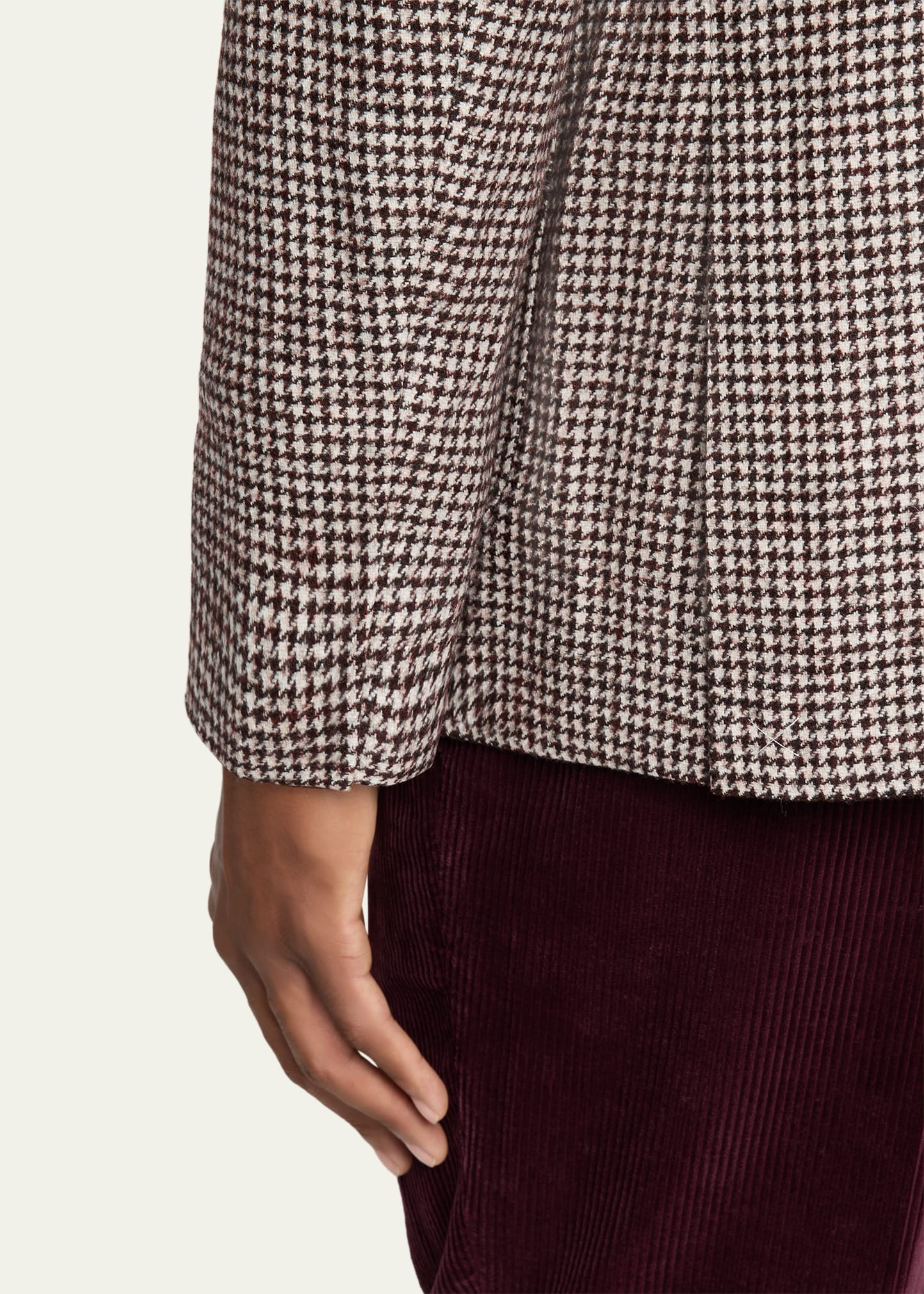 Men's Alpaca Wool Houndstooth Sport Coat - 7