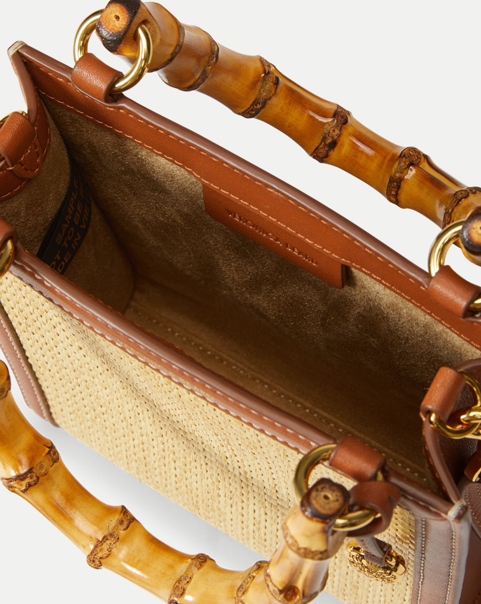 BAMBOO-HANDLE RAFFIA SHOPPER BAG - 4