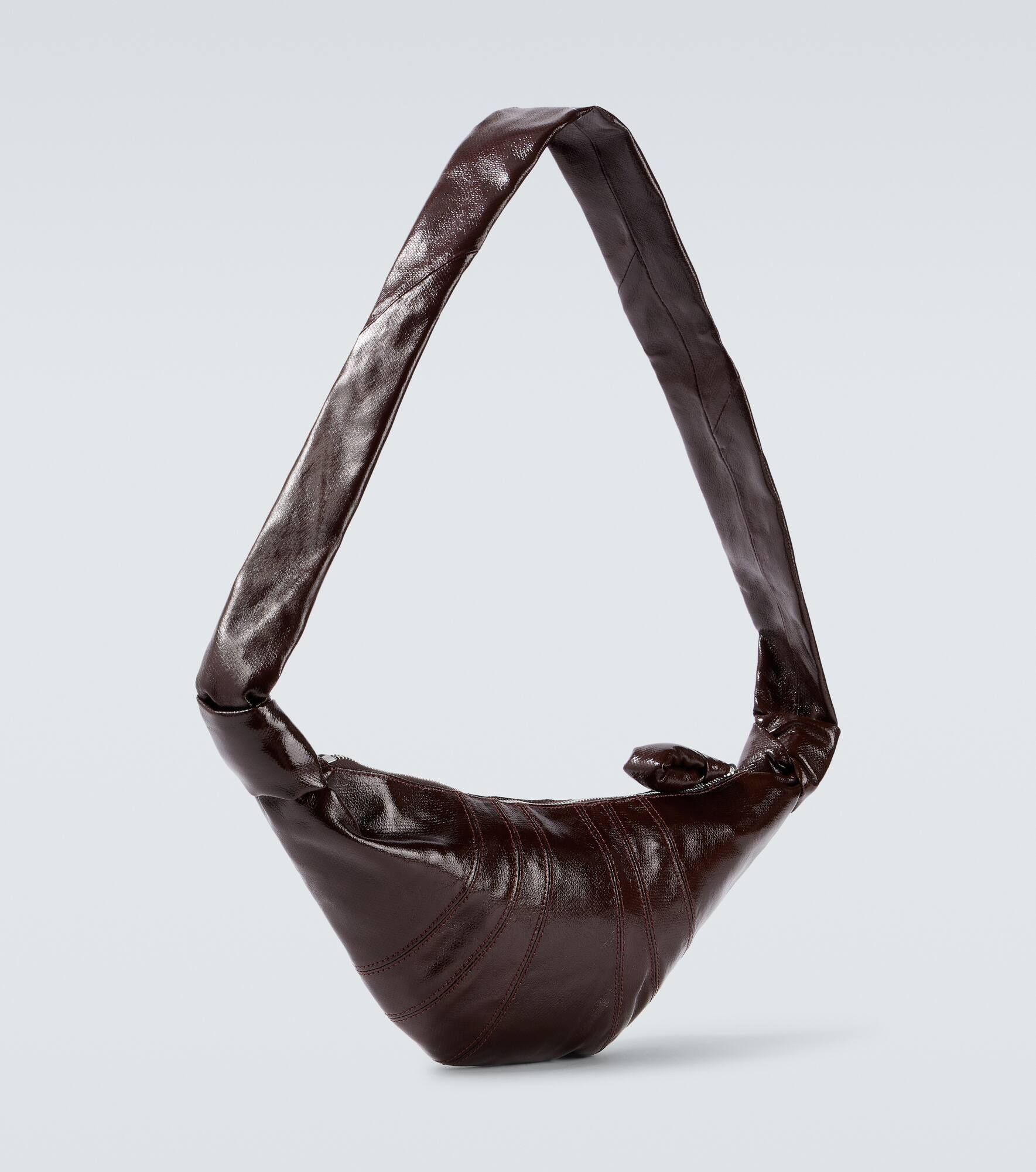 Croissant Small leather shoulder bag - 5