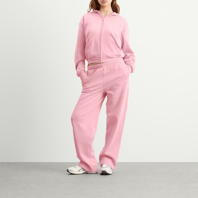 SKIMS SKIMS Cotton Fleece Classic Zip Up Hoodie outlook