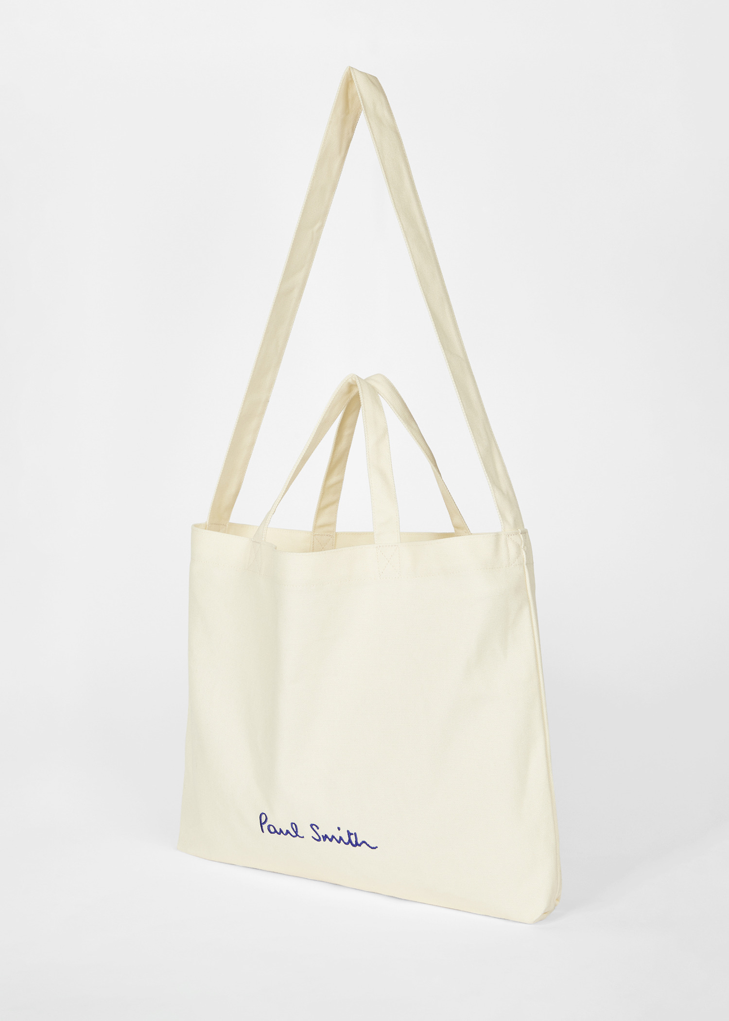 Ecru Cotton-Canvas Quote Tote Bag - 2