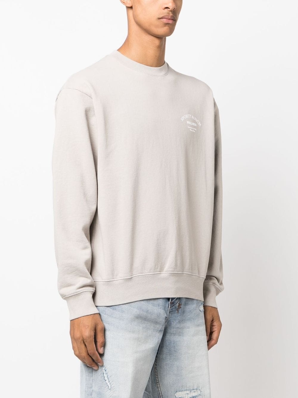 logo-print crew-neck sweatshirt - 4