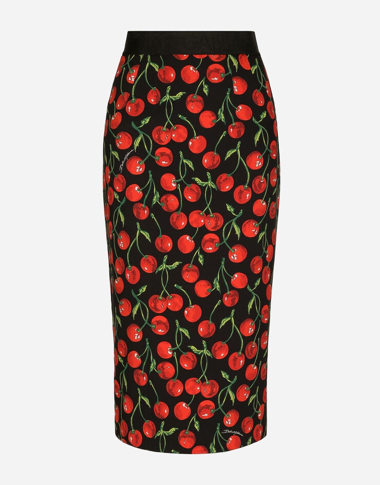 スカート Dolce & Gabbana Charmeuse Longuette Skirt Dolce & Gabbana Longuette Wrap-Around Skirt In Charmeuse