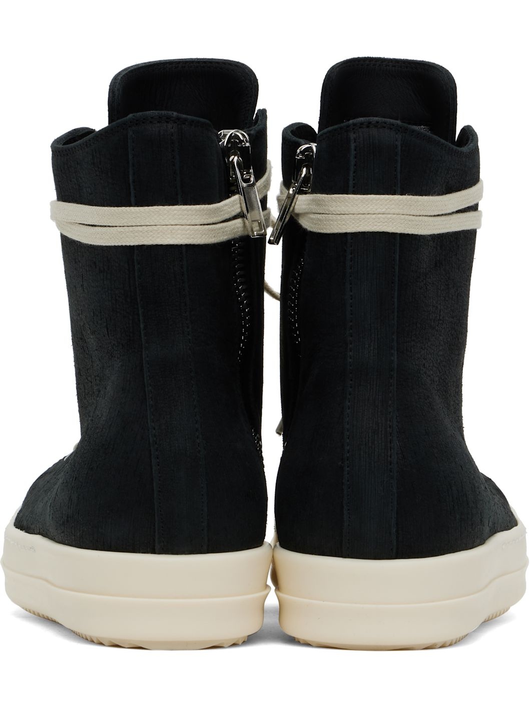 Black Hollywood Bull Leather Sneakers - 2