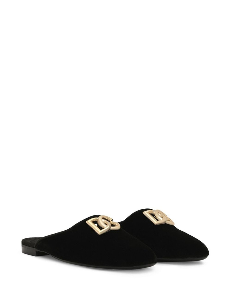 Dolce & Gabbana logo plaque slippers outlook
