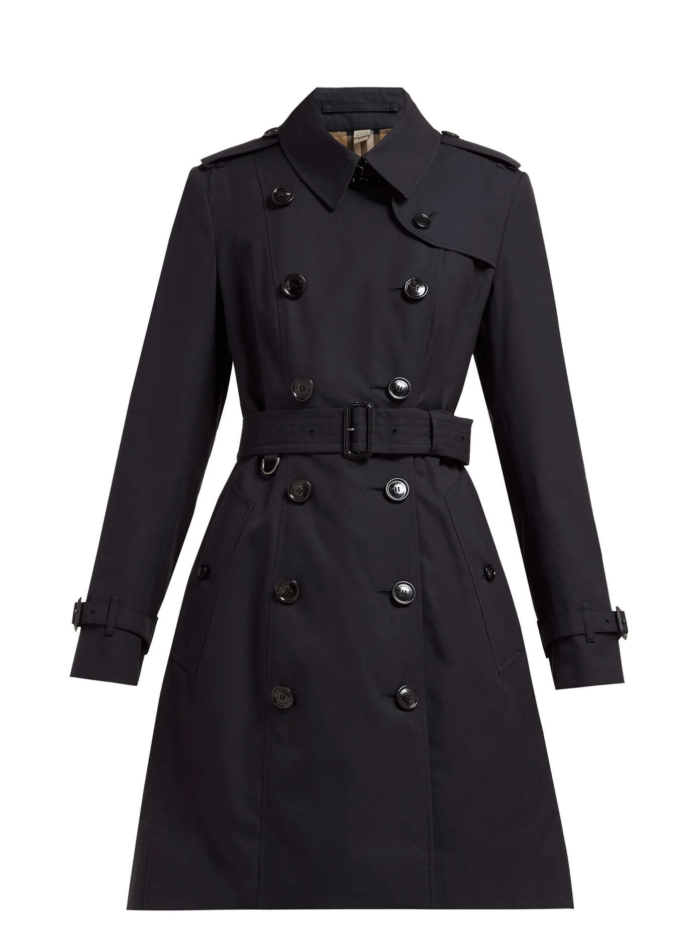 Chelsea double-breasted cotton trench coat - 1