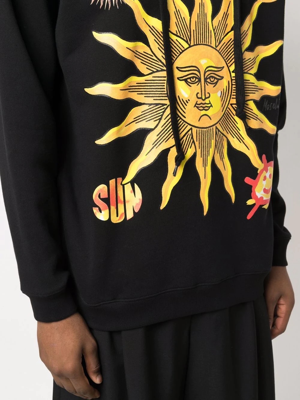 graphic-print pullover hoodie - 5