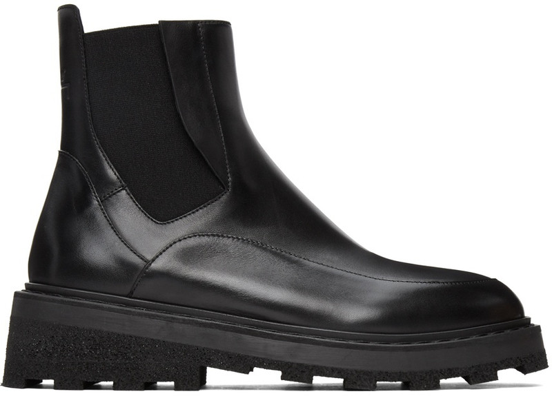 Black Oxford Chelsea Boots 1