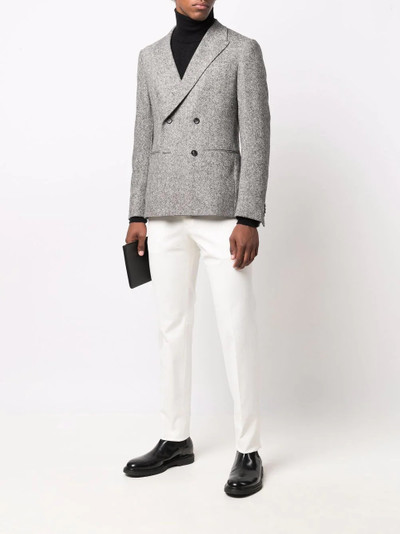 Z Zegna double-breasted wool blazer outlook