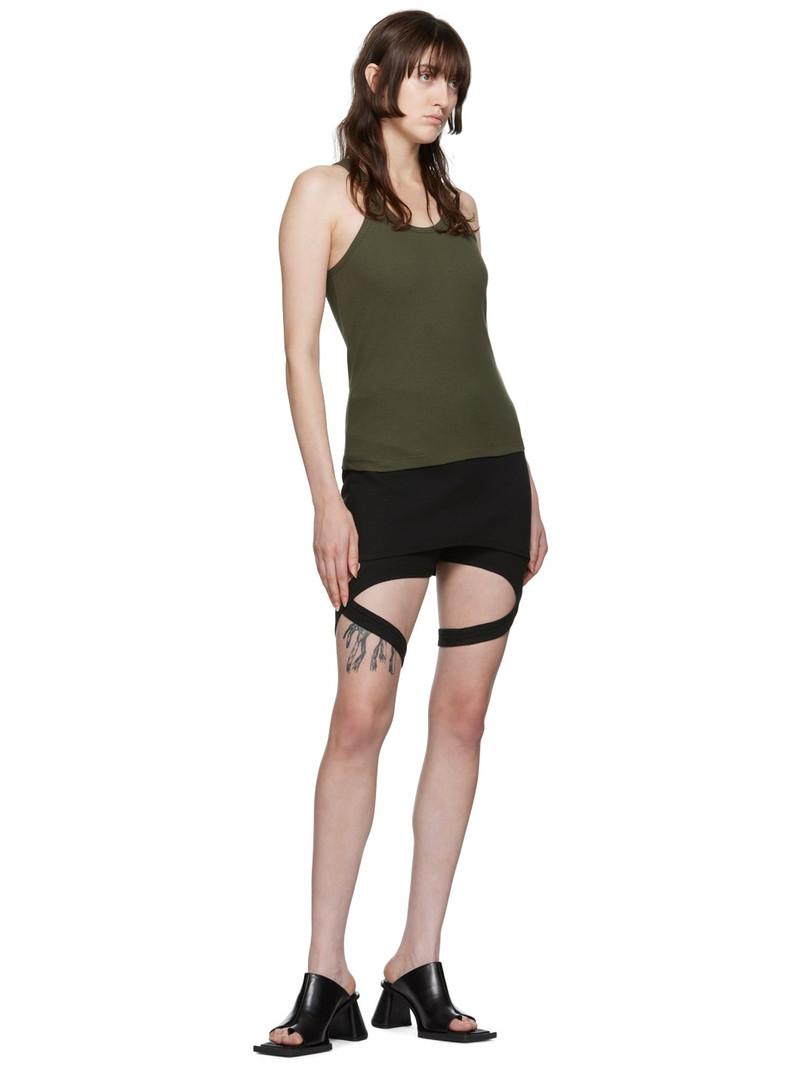 Dion Lee Khaki E-Hook Tank Top outlook