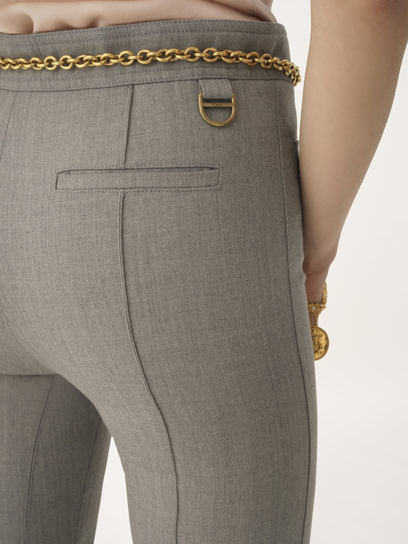 TAILORED PANTS IN CHINÉ WOOL 8