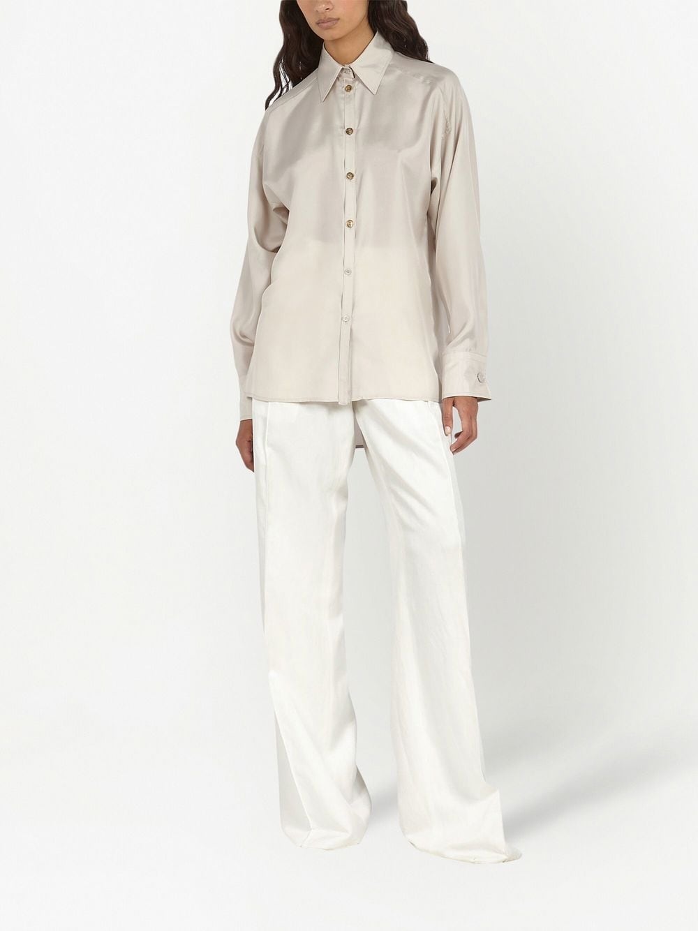 technical satin shirt - 2
