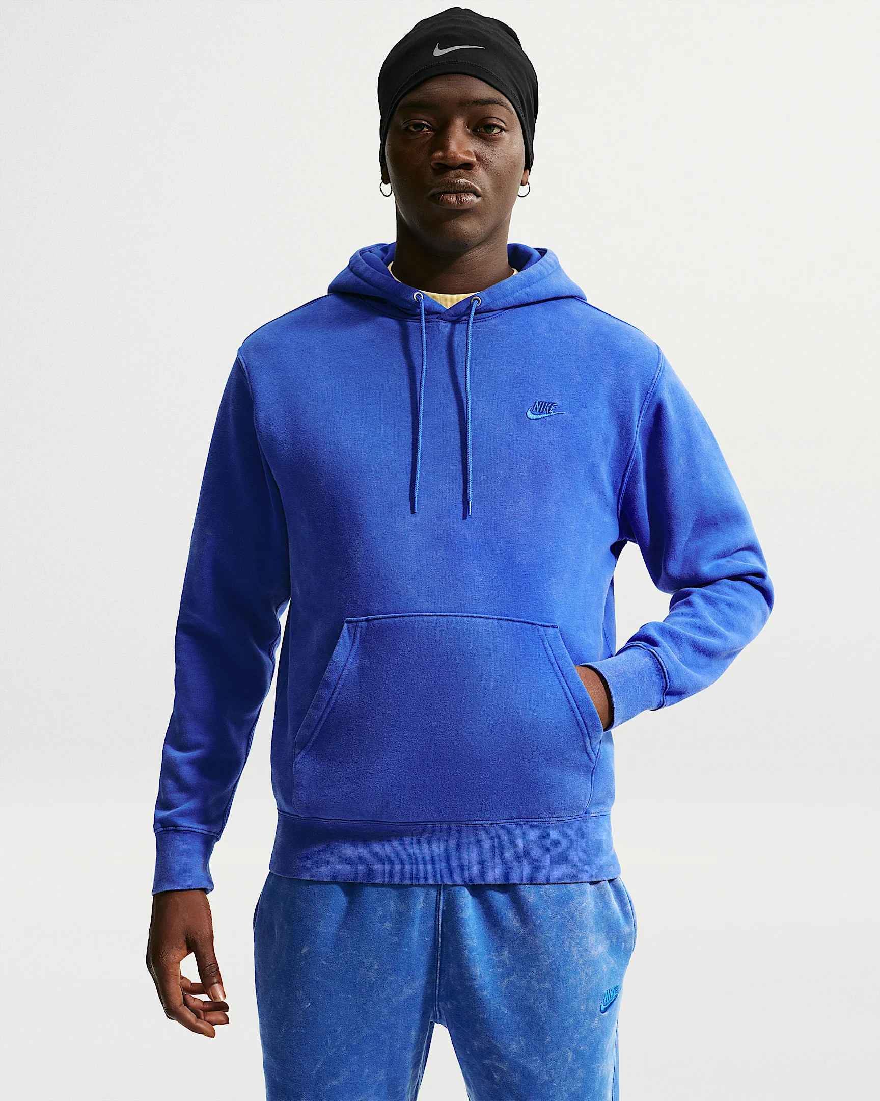 Nike Sportswear Club Men's Washed Fleece Hoodie - 1