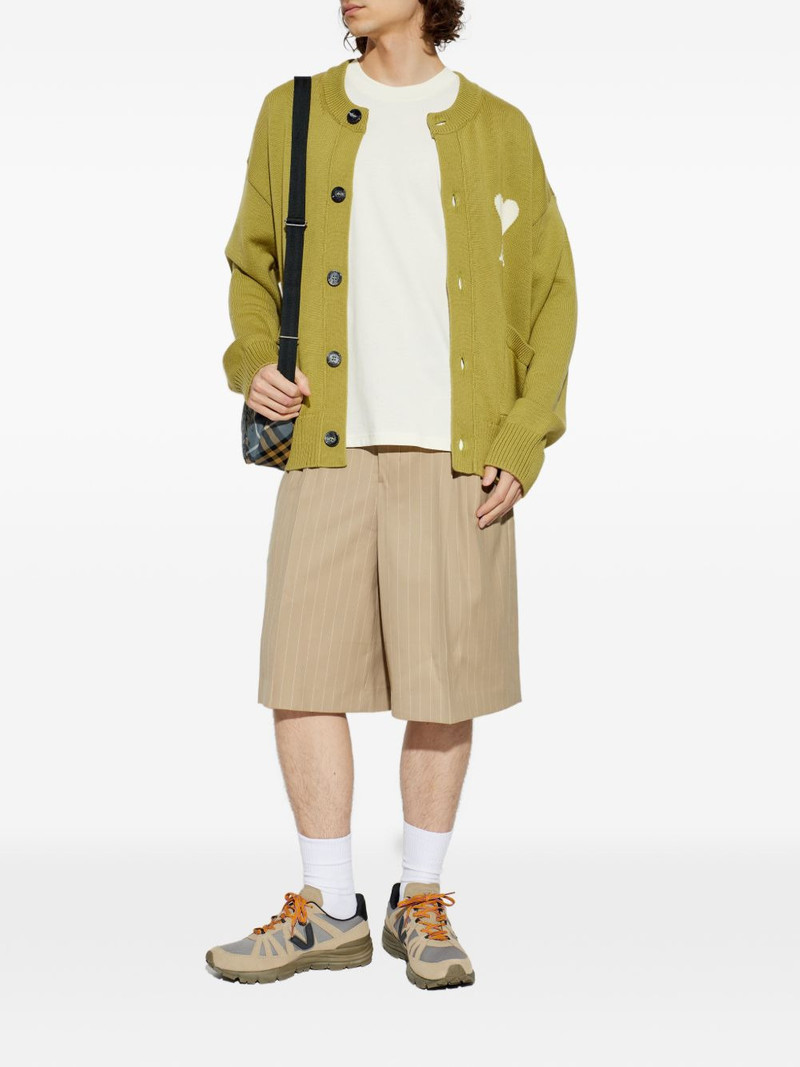 AMI Paris pinstripe pleat shorts outlook