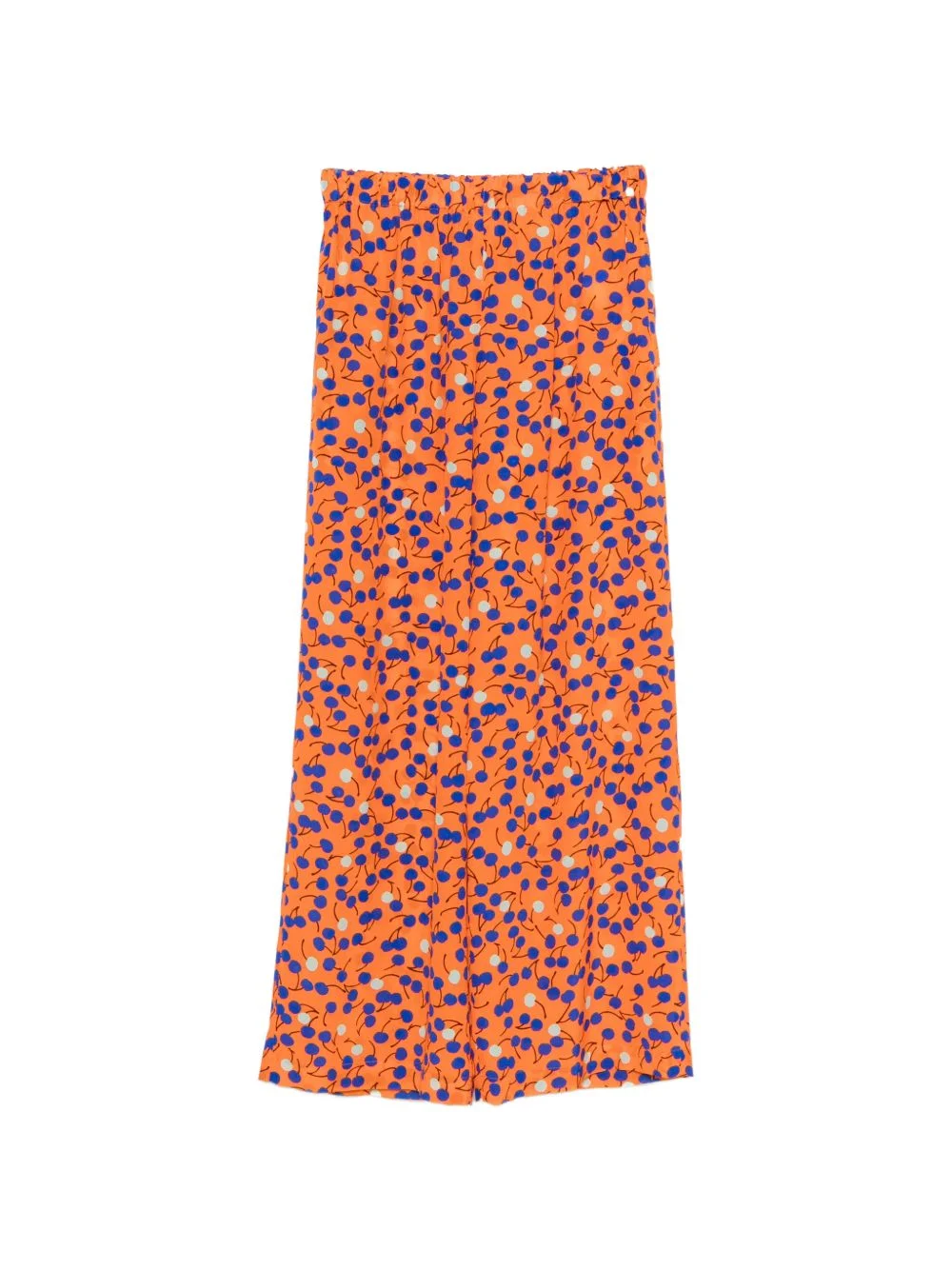 printed silk trousers - 1
