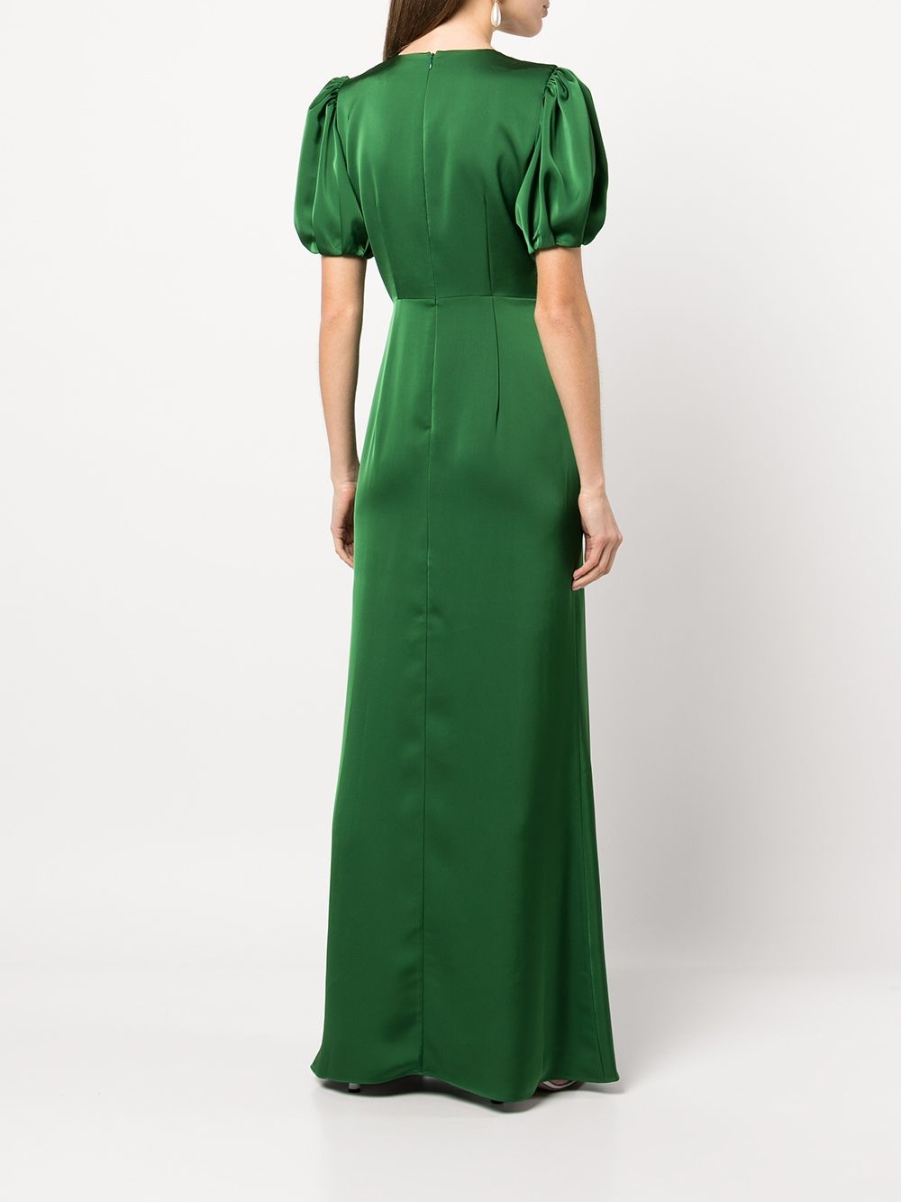 Mila ruffle-drape gown - 4