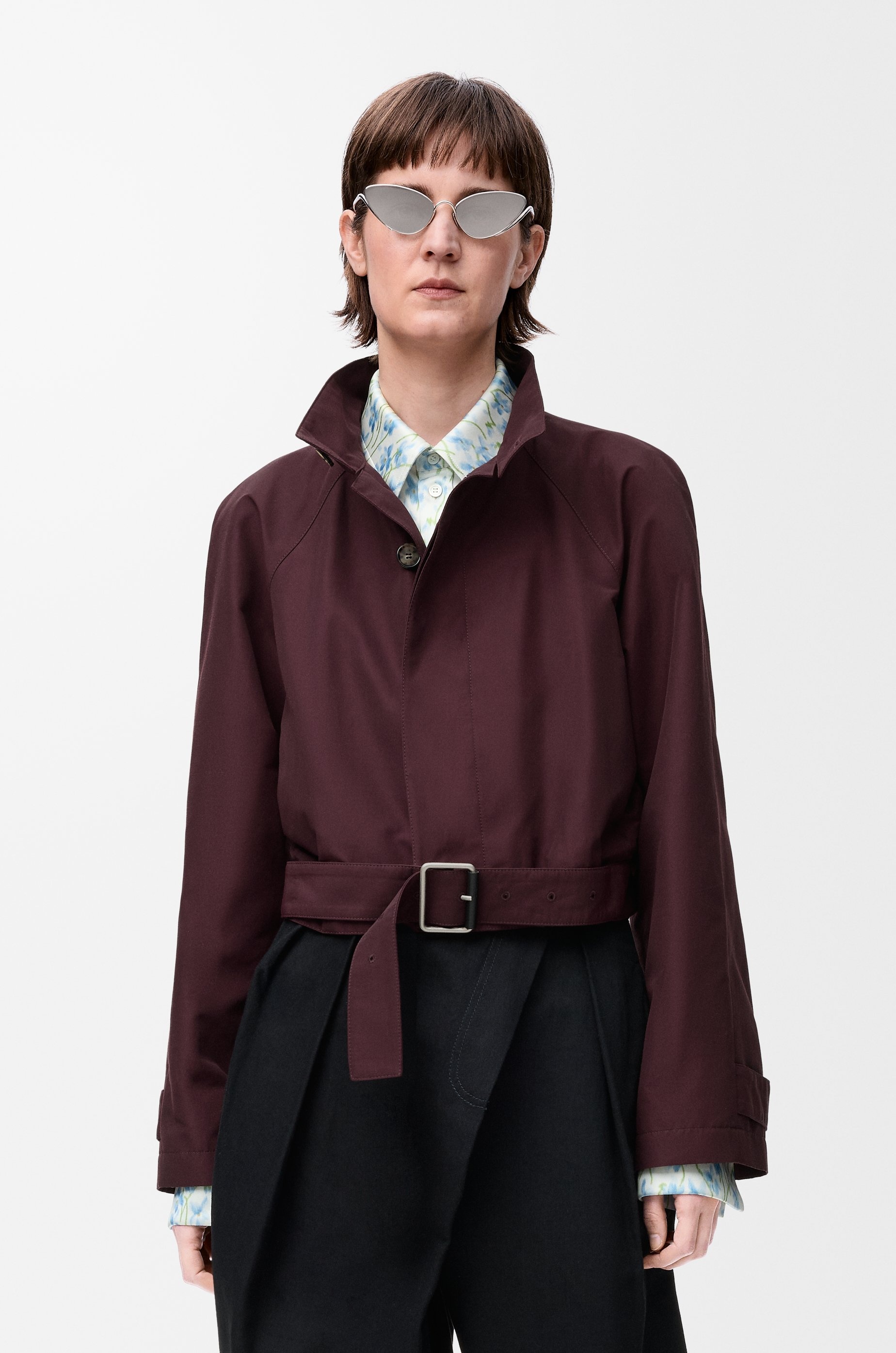 Short trench in cotton blend - 3