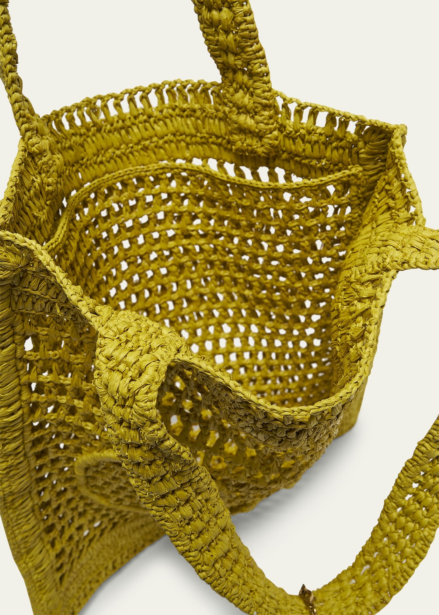 Summer Banana Tote Bag in Crochet Fabric - 4