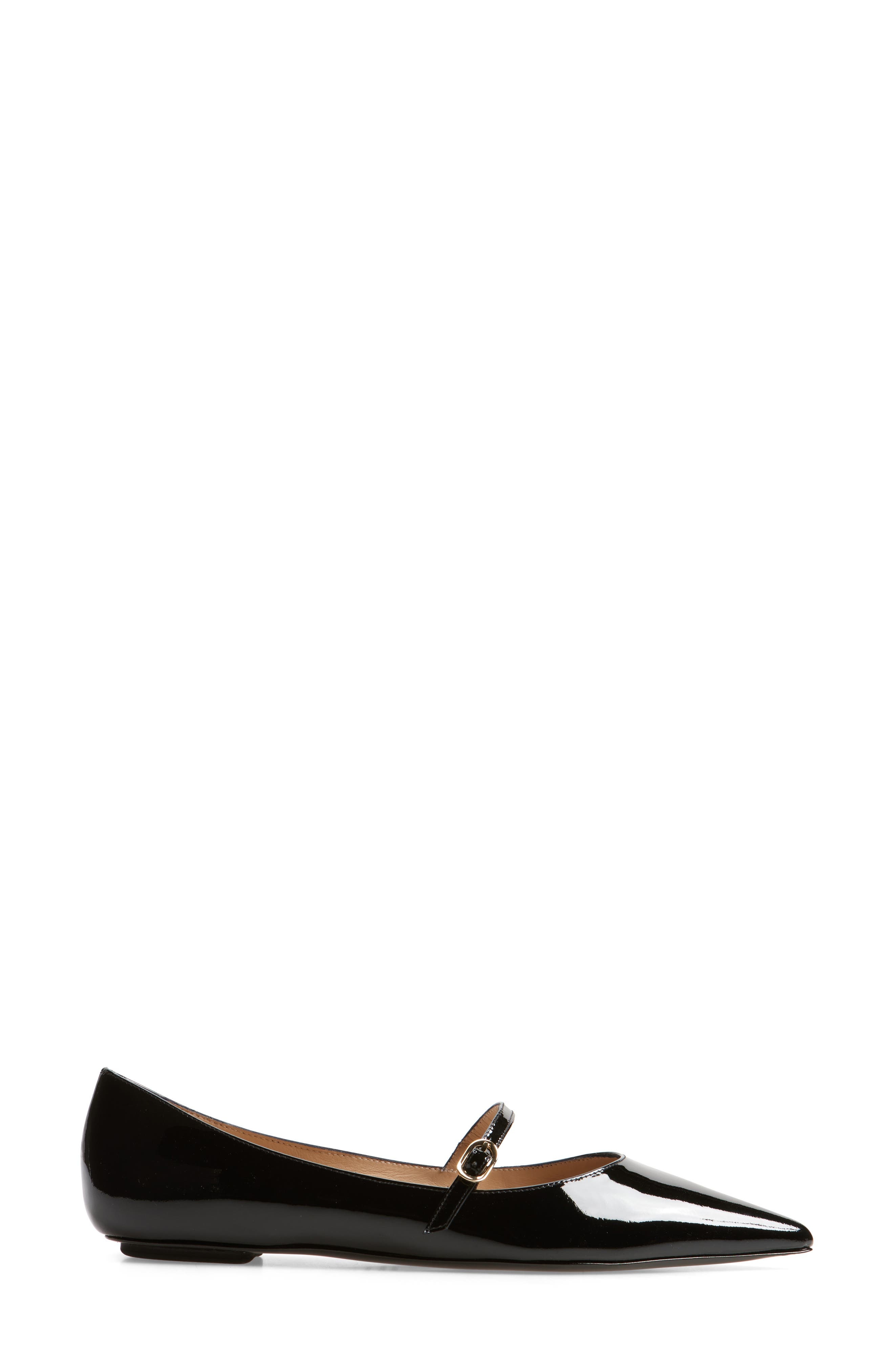 Stuart Weitzman Emilia Mary Jane Flat in Black Patent at Nordstrom - 3