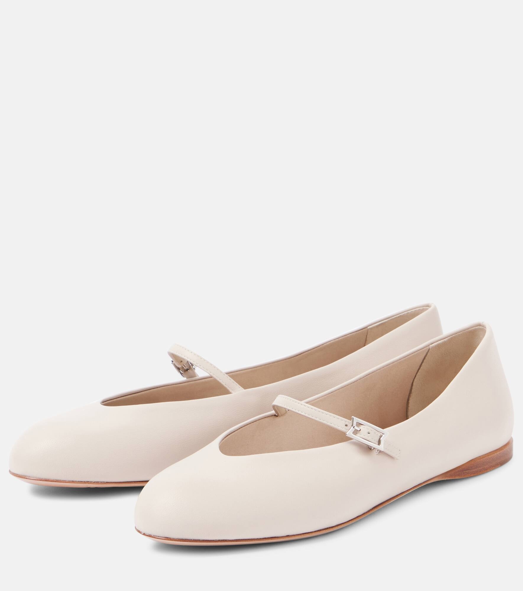 Leather ballet flats - 4