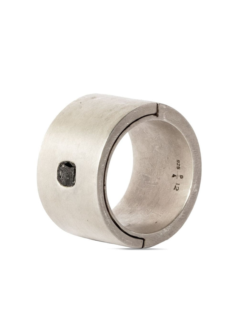 Parts of Four Sistema sterling-silver diamond ring outlook