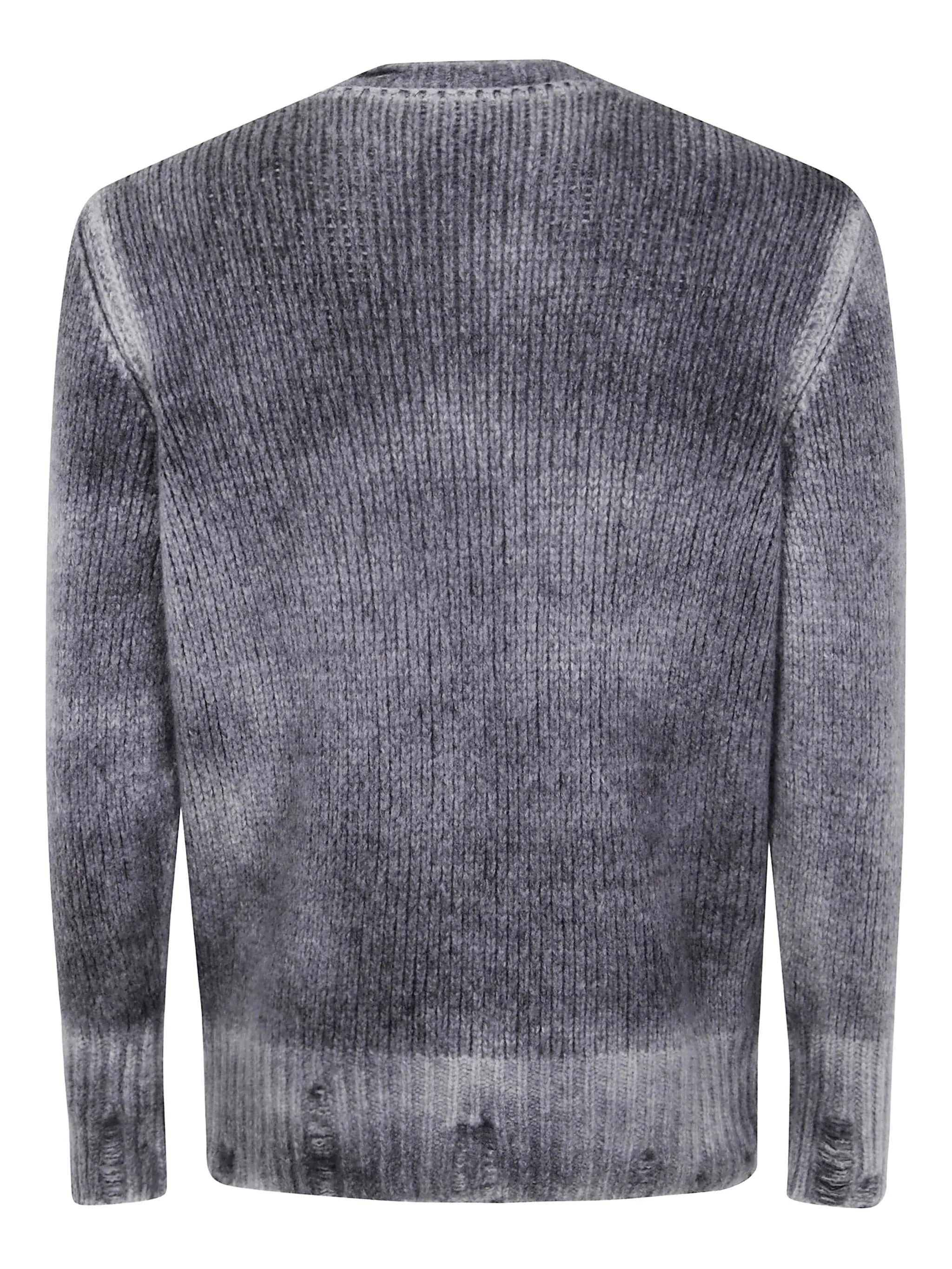 Avant Toi Ribbed Distressed Cashmere Sweater - 3