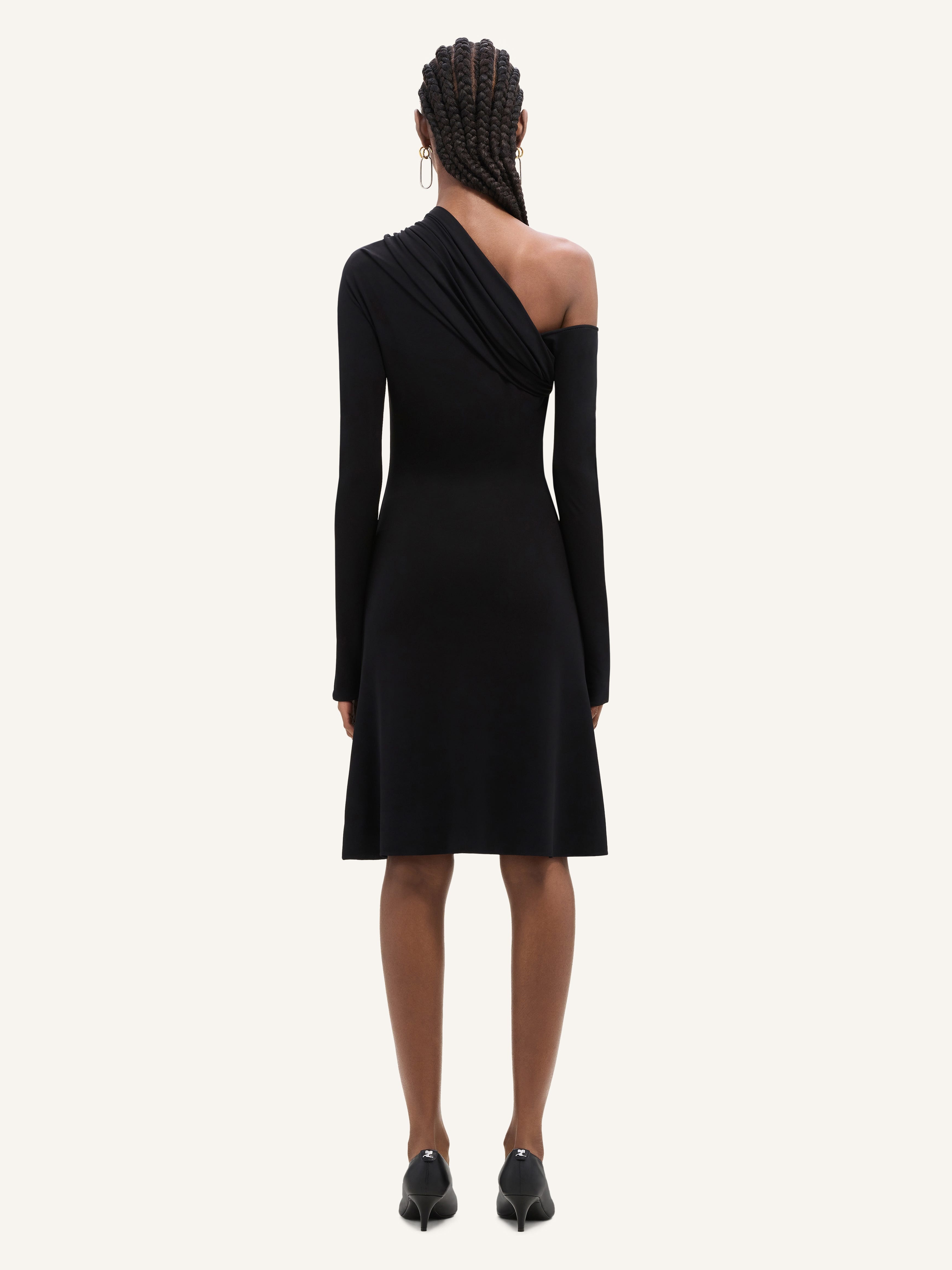 TWIST CREPE MINI DRESS - 4